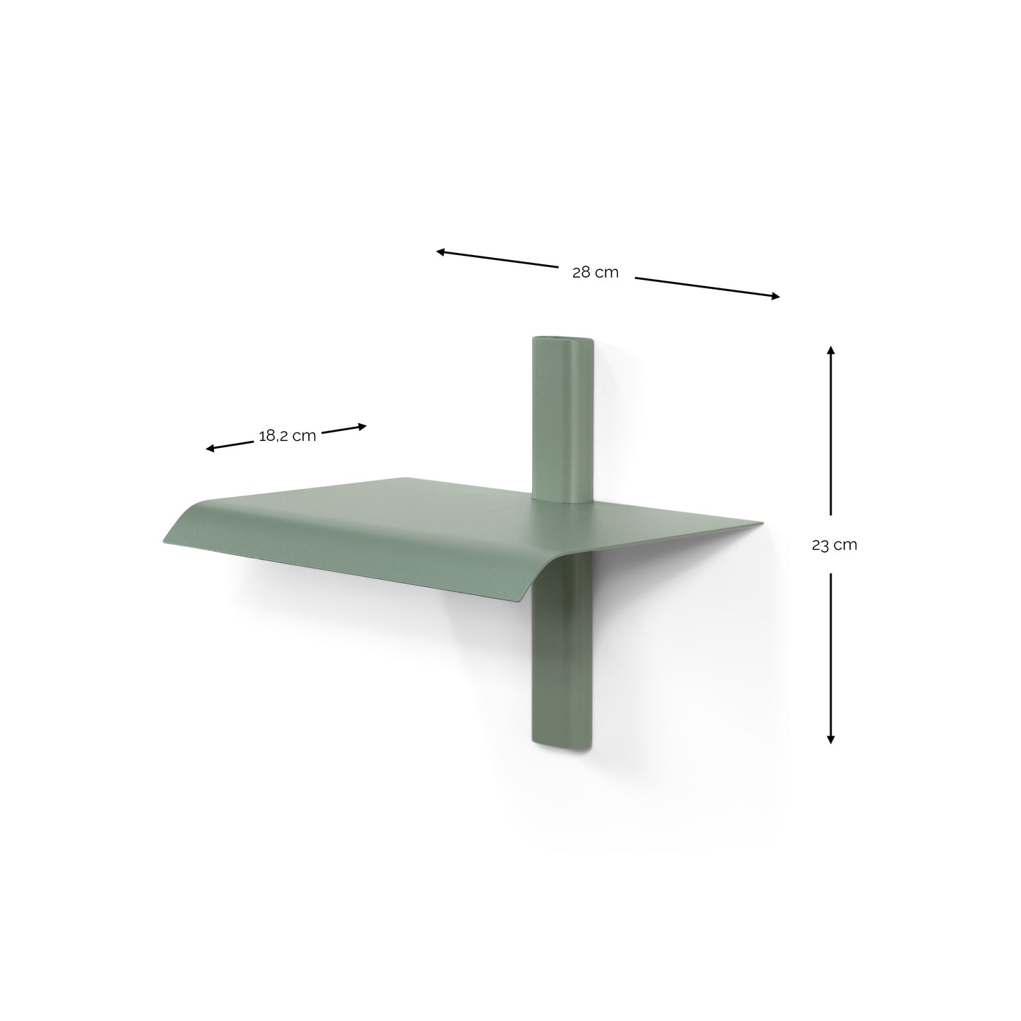 Spinder Design Hola 1 wandplank Dusty Green