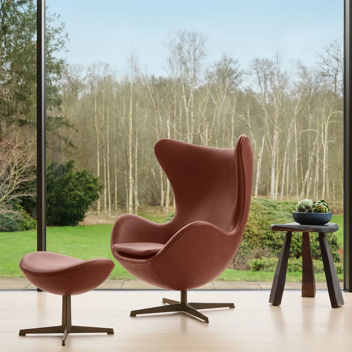 Fritz Hansen Egg Chair fauteuil Christianshavn 1135 poot aluminium