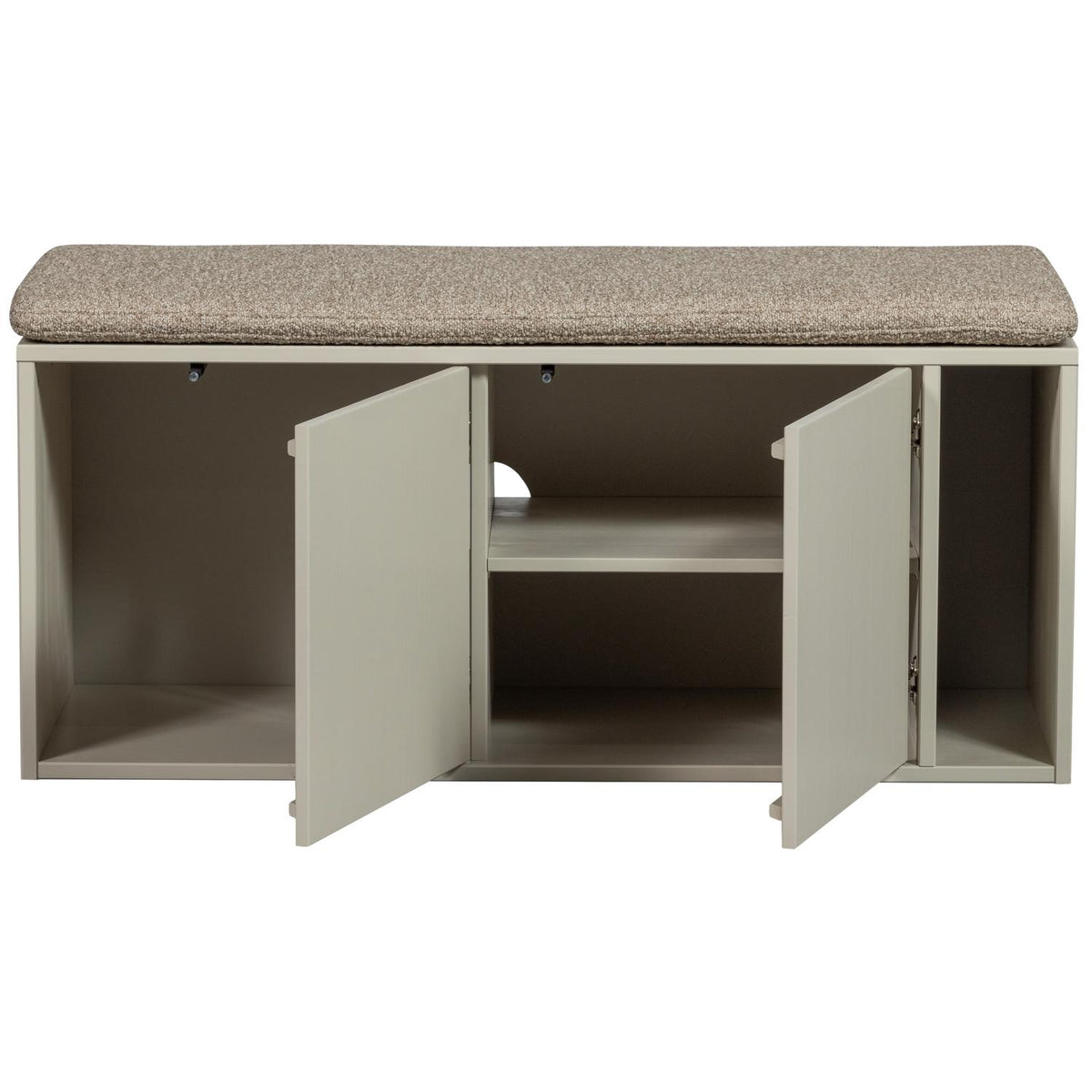 vtwonen Settle Down tv-meubel en bankje 108 cm Dust