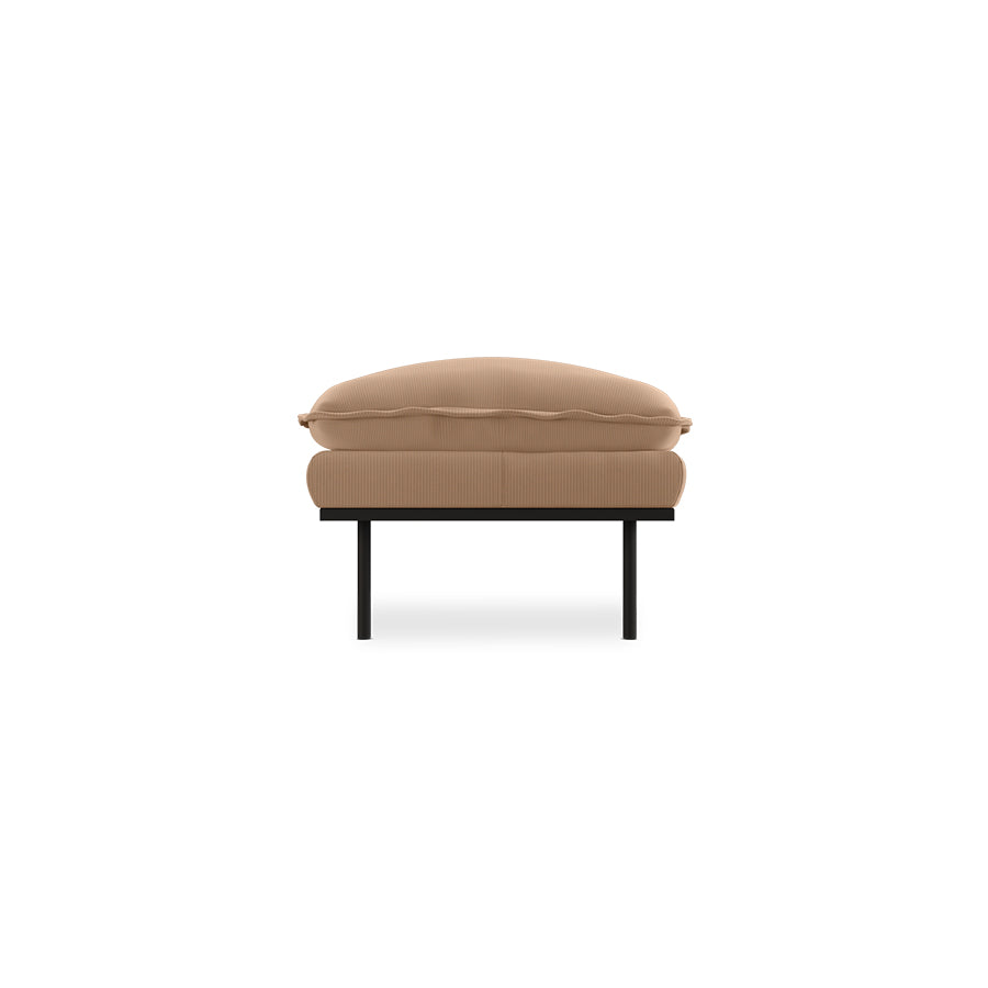 HKliving Retro Hocker Corduroy Rib Brown