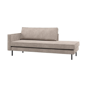 WOOOD Rodeo daybed links ribstof Donkerzand