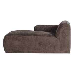 WOOOD Mojo Base chaise longue bank arm links wollig Bruin