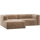 WOOOD Bean chaise longue bank links Chenille Velvet Taupe