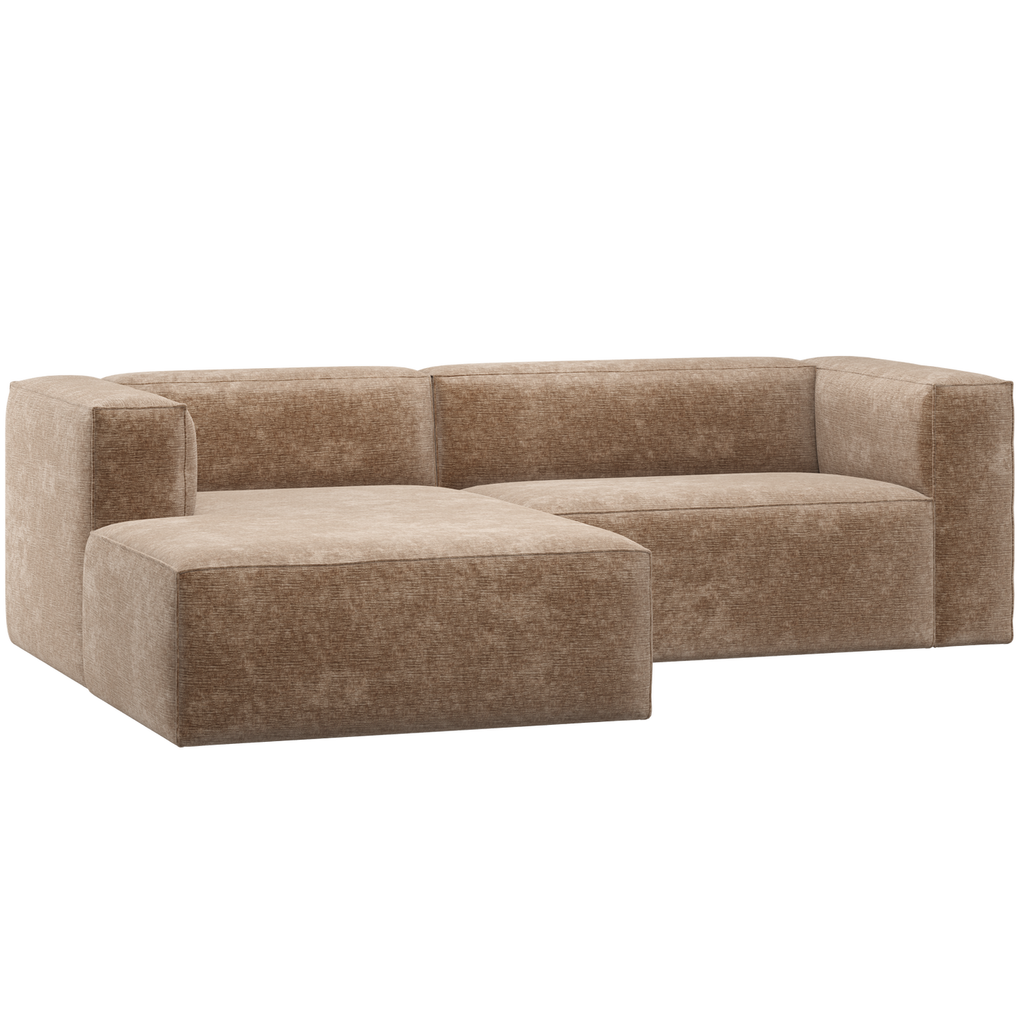 WOOOD Bean chaise longue bank links Chenille Velvet Taupe