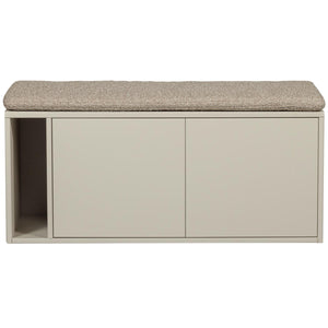 vtwonen Settle Down tv-meubel en bankje 108 cm Dust