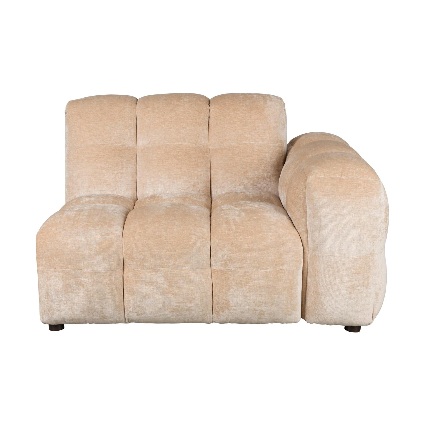 Dutchbone Hackman module met arm rechts velvet Beige