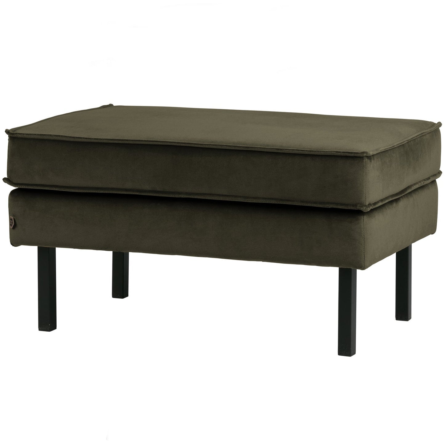 WOOOD Rodeo hocker velvet Donkergroen