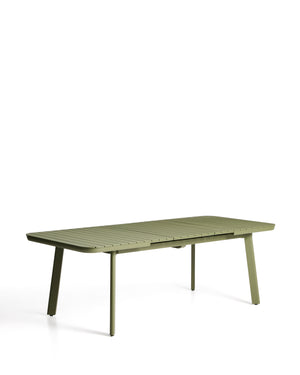 Kave Home Izola tuintafel uitschuifbaar rechthoek 185x100 cm Green