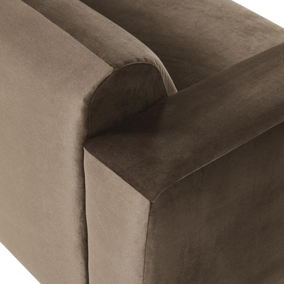 WOOOD Mojo Base 2-zits bank arm links velvet Taupe