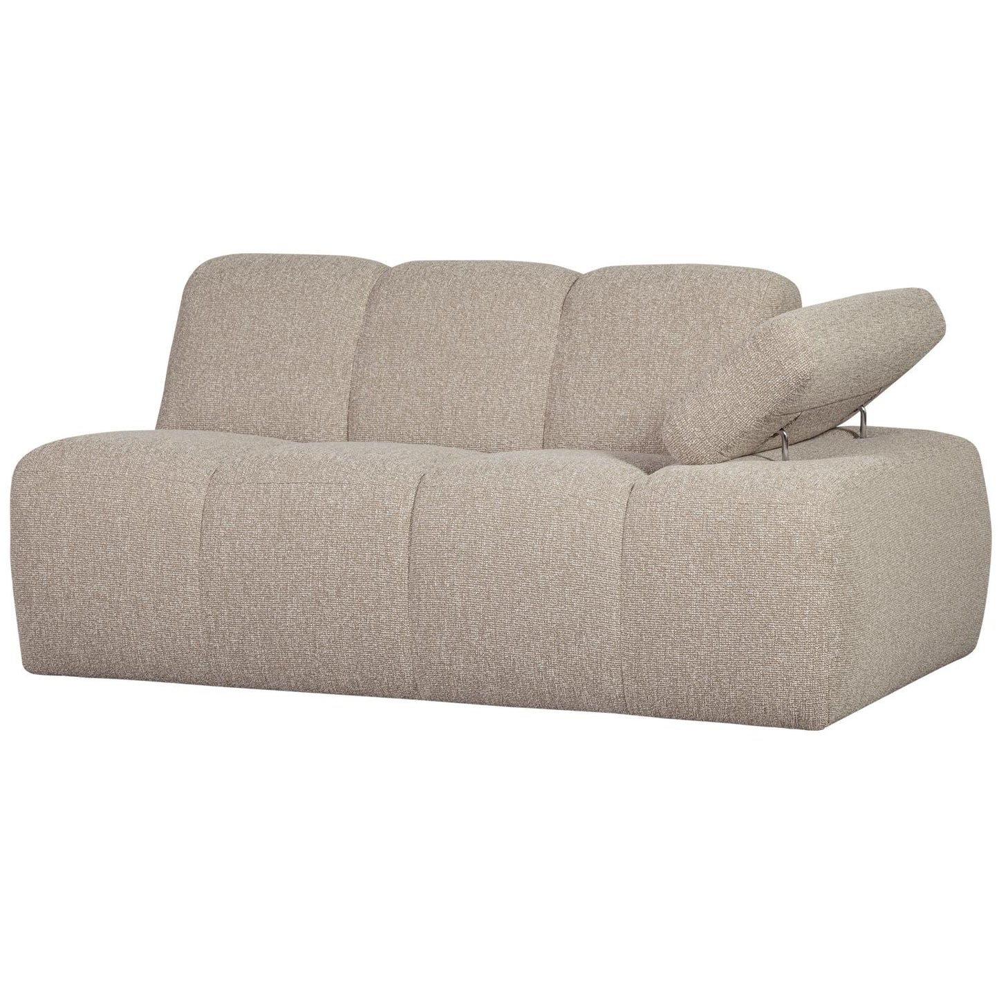 WOOOD Mojo 1,5-zits bank arm rechts bouclé Beige Melange