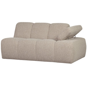 WOOOD Mojo 1,5-zits bank arm rechts bouclé Beige Melange