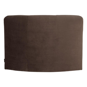 WOOOD Mojo Base eetbank hoek met rugleuning velvet Bruin