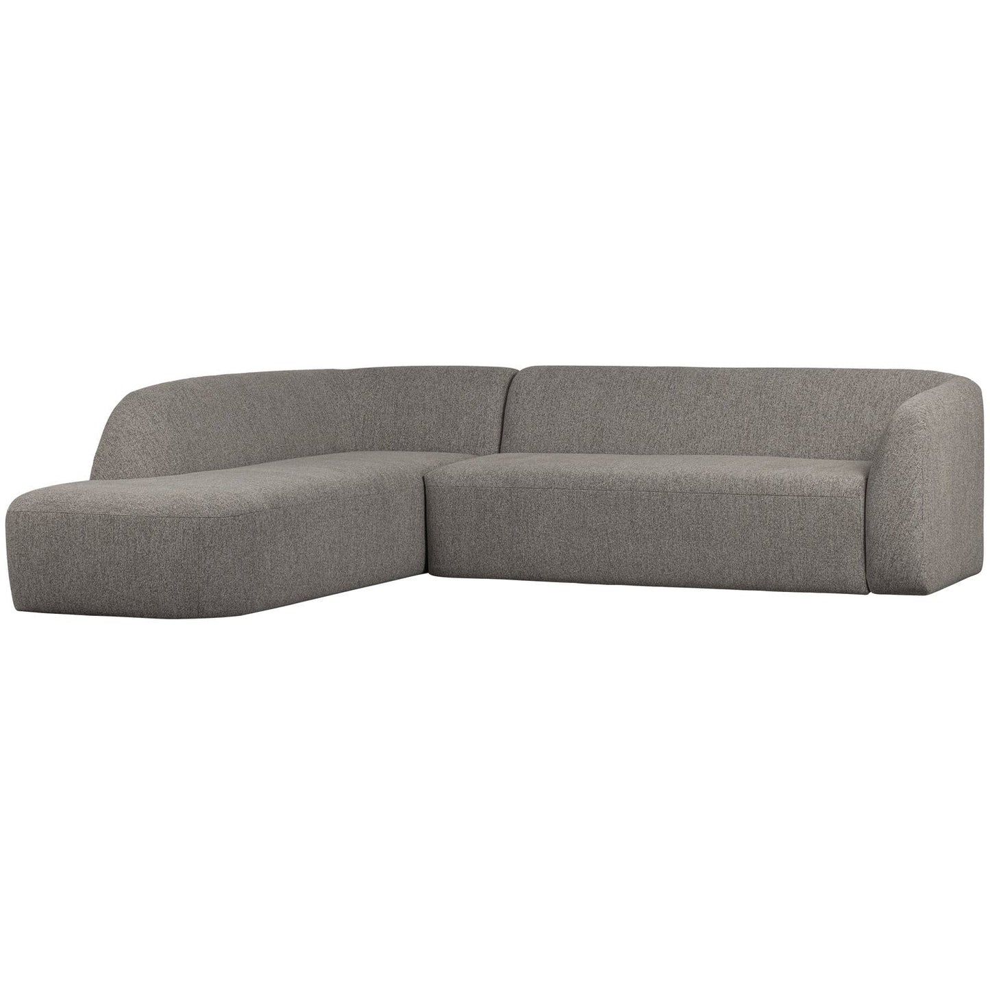 WOOOD Sloping hoekbank links Grijs Melange