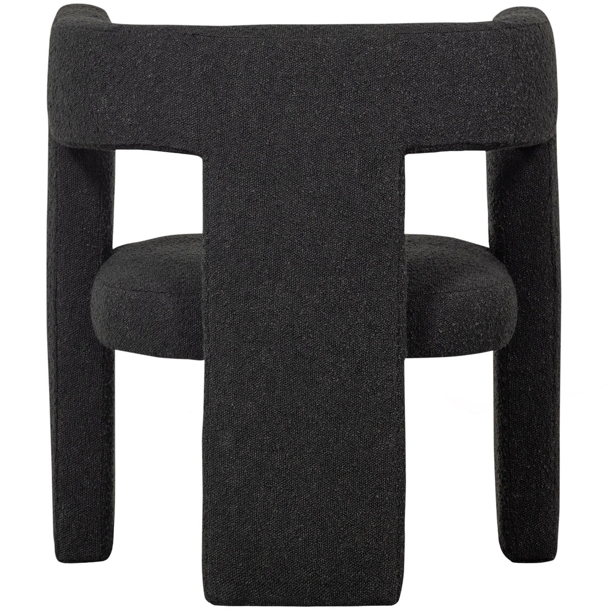 WOOOD Tiwa fauteuil bouclé Donkergrijs