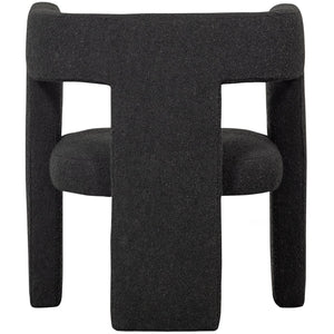 WOOOD Tiwa fauteuil bouclé Donkergrijs