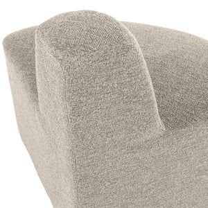 WOOOD Mojo Base eetbank hoek rond rugleuning bouclé Beige