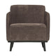 WOOOD Statement fauteuil met arm Ribstof Taupe