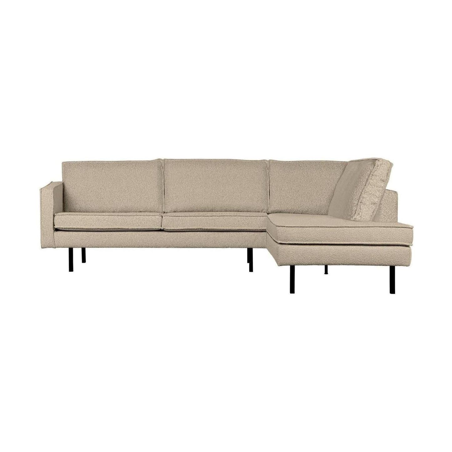 WOOOD Rodeo hoekbank rechts bouclé Beige