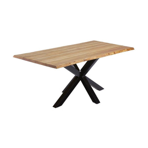Kave Home Argo eettafel rechthoek 160x90 cm Natural/Black