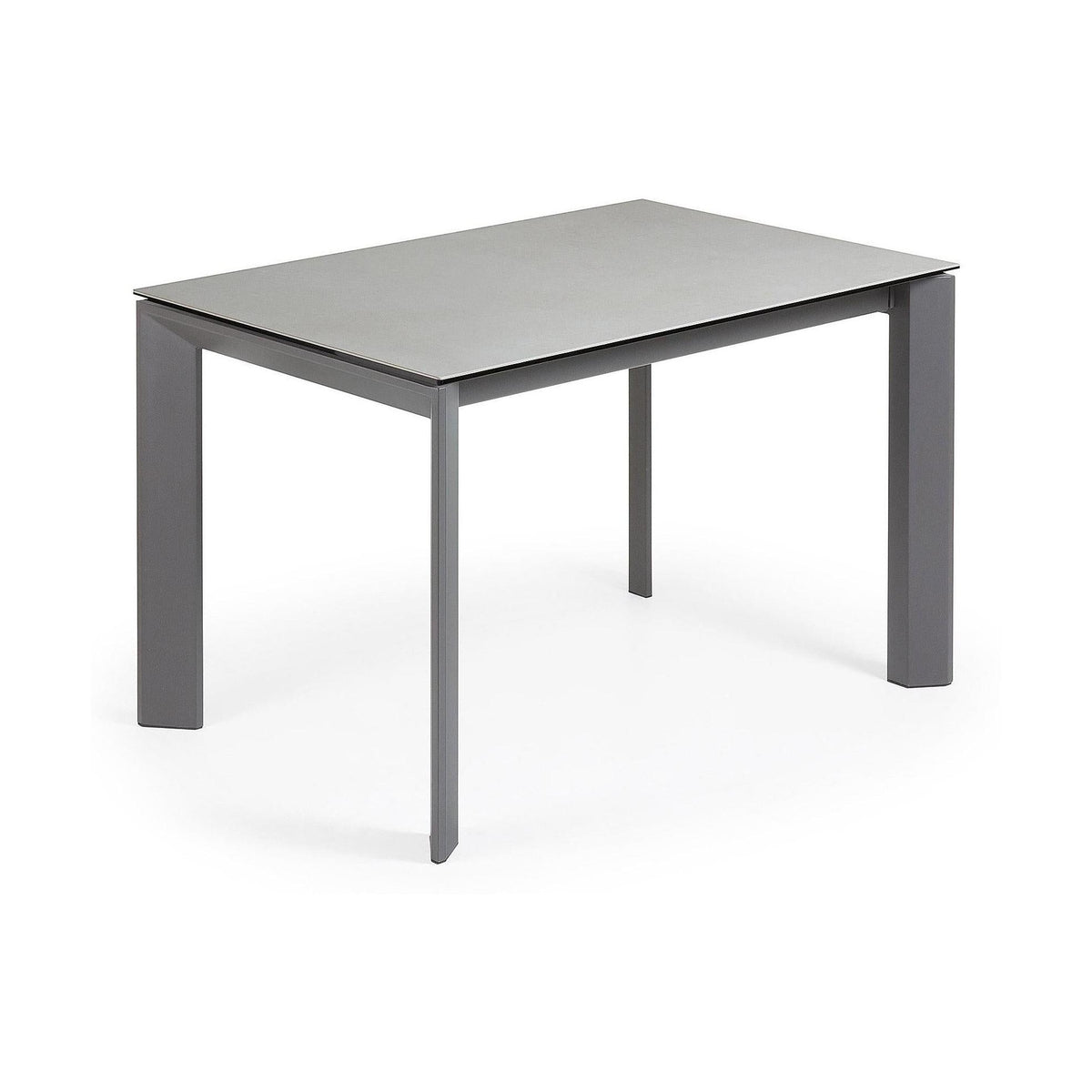 Kave Home Axis eettafel uitschuifbaar 120/180x80 cm Grijs