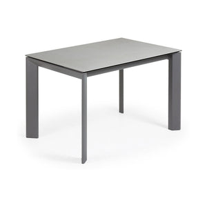 Kave Home Axis eettafel uitschuifbaar 120/180x80 cm Grijs