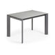 Kave Home Axis eettafel uitschuifbaar 120/180x80 cm Grijs