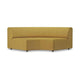 HKliving Jax bank round Linnen Burnt Ochre