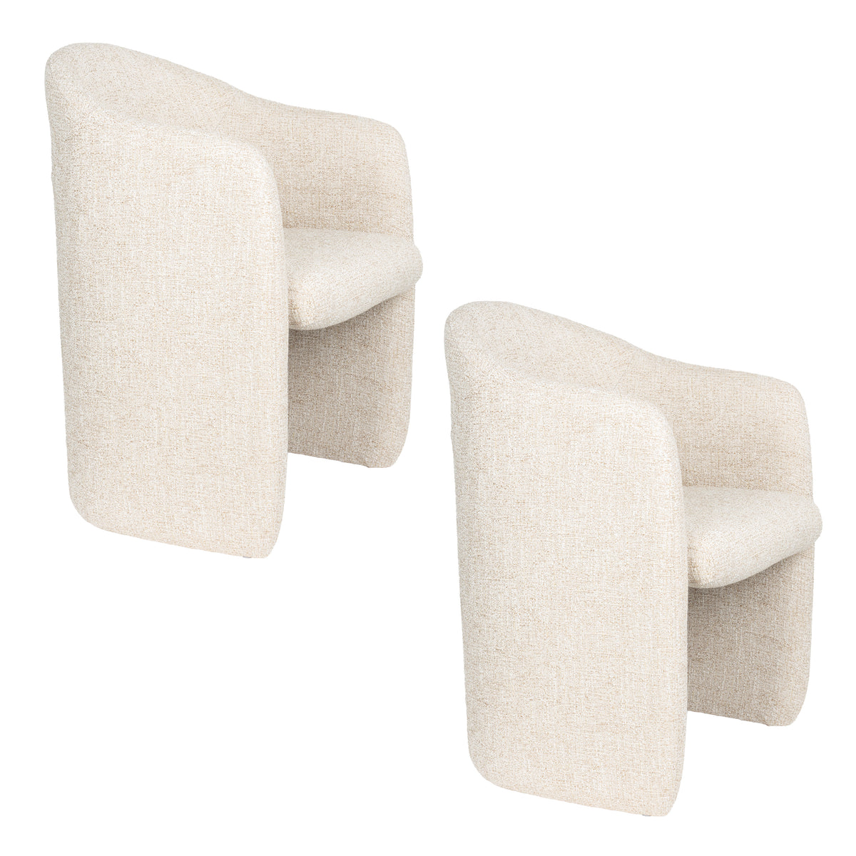 Zuiver Contour eetkamerstoel Beige