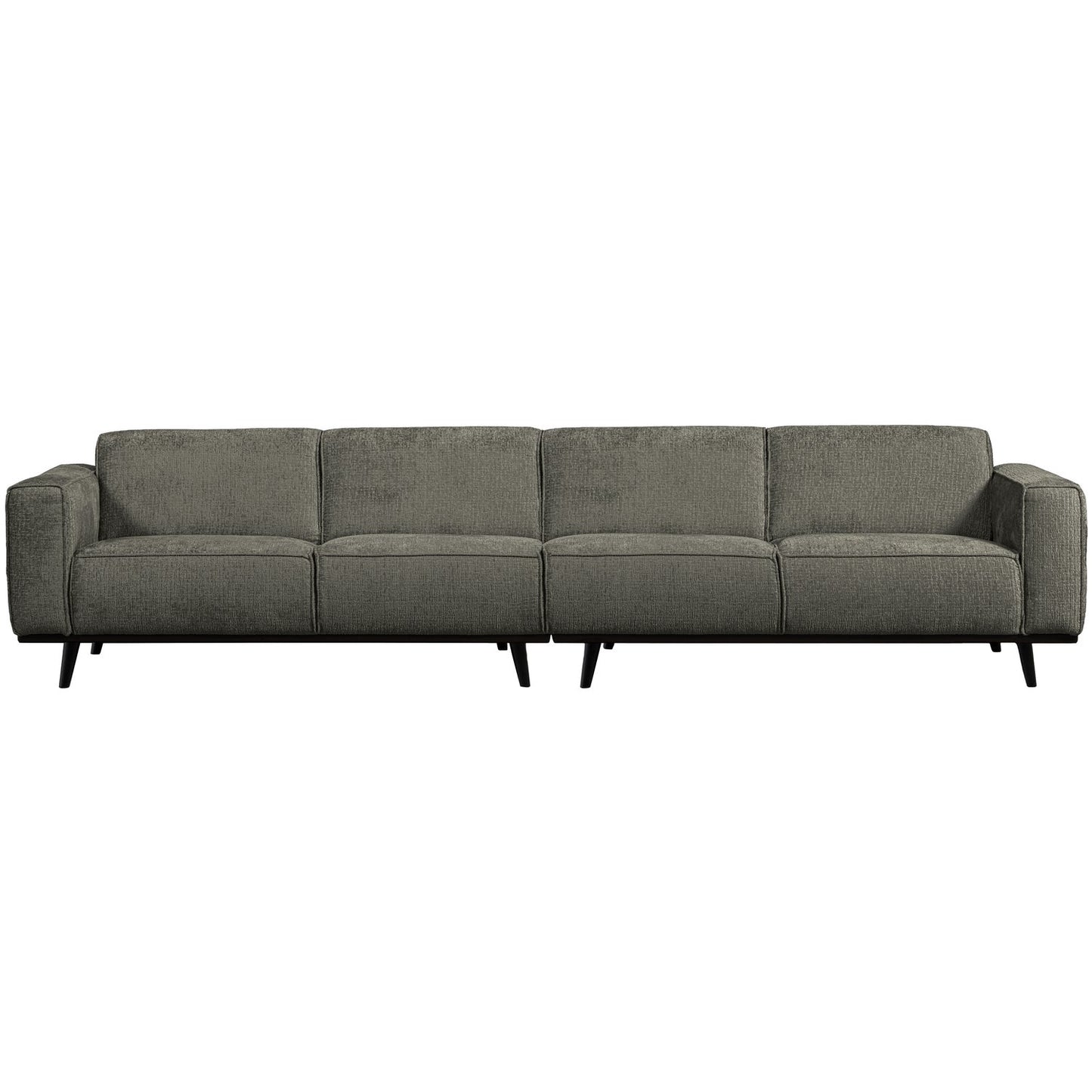 WOOOD Statement XL 4-zits bank 372 cm Structure Velvet Frost