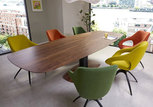 Bree's New World Blizz eettafel 220x110 cm eiken Havana poot anodic brown