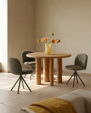 Kave Home Arino eetkamerstoel chenille Green