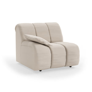 HKliving Wave bank left low arm Cosy Beige