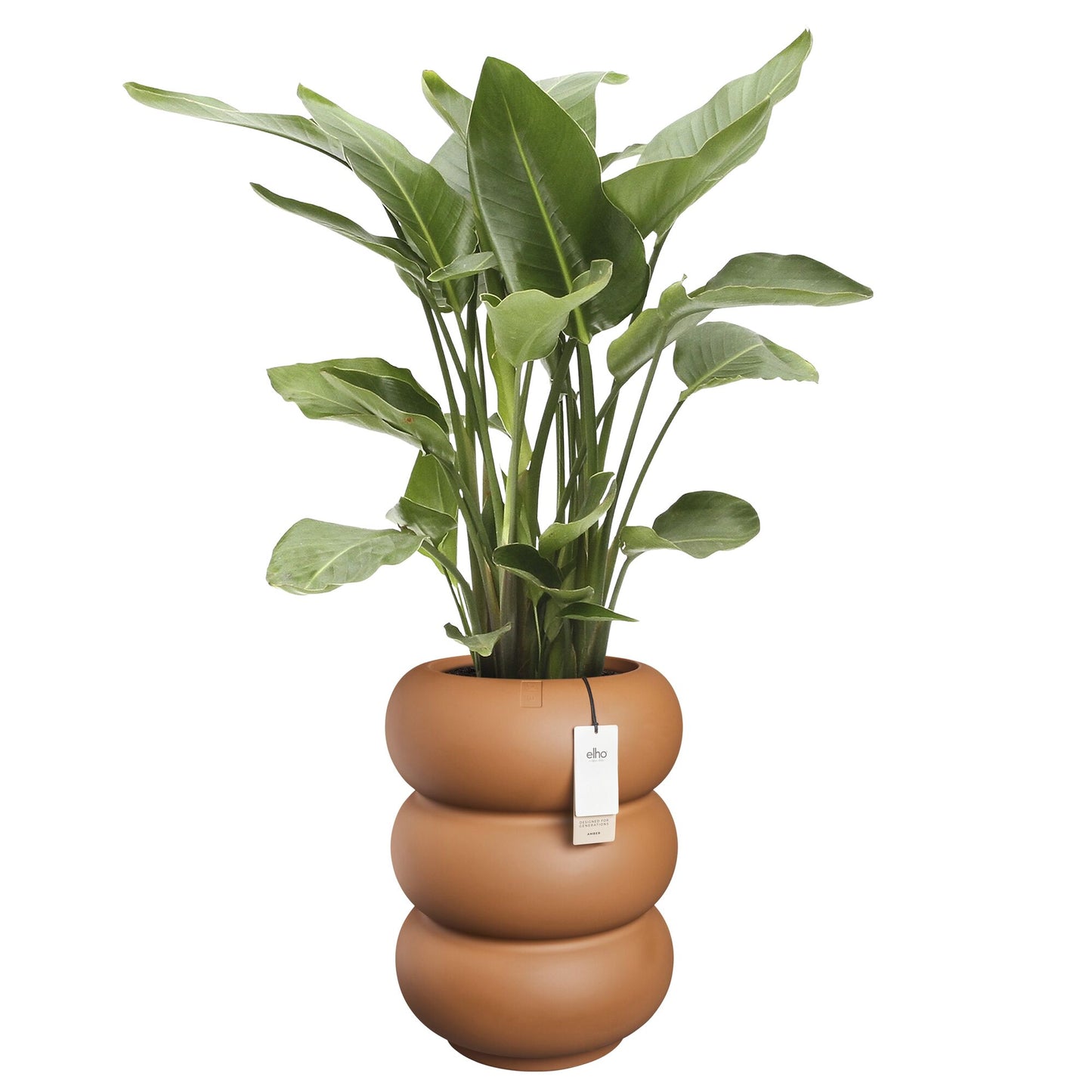 Elho Amber Roll High bloempot Ø43 cm Karamel