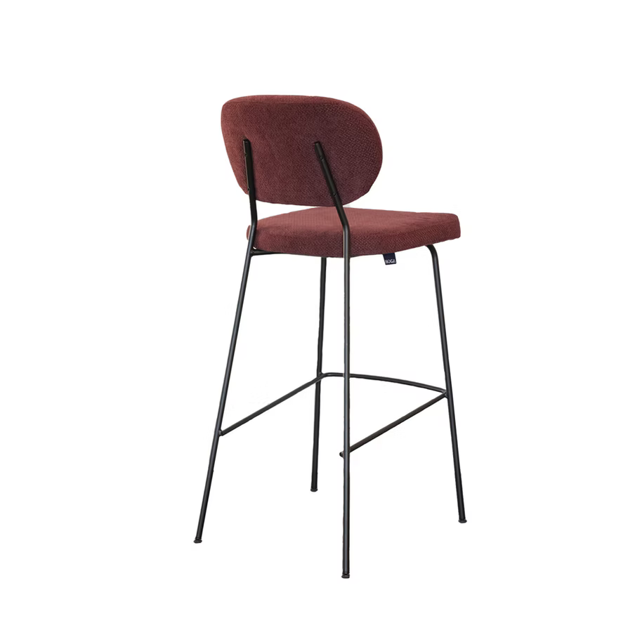 NOGA Lola barkruk H80 cm Mika Burgundy