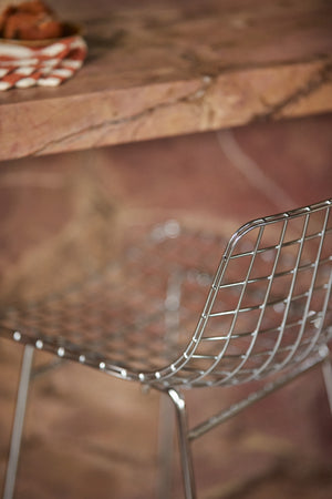 HKliving Wire barkruk H67 Chroom