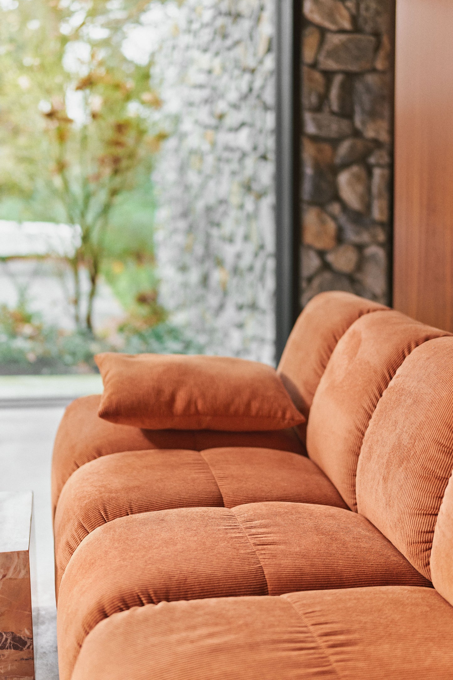 HKliving Wave bank middle small Pure Earth