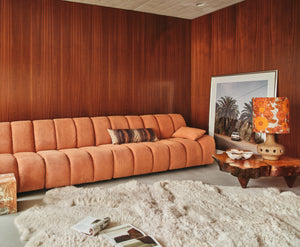 HKliving Wave bank middle Pure Ivory