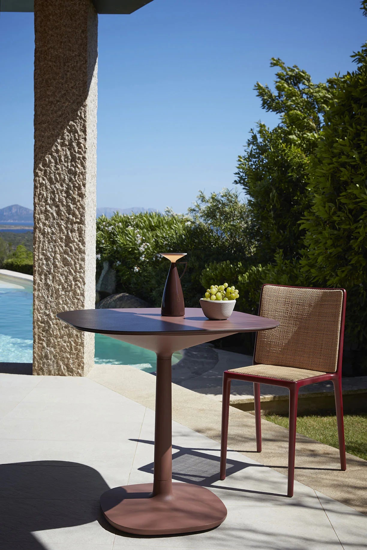 Kartell Belvedere tuinstoel Burgundy
