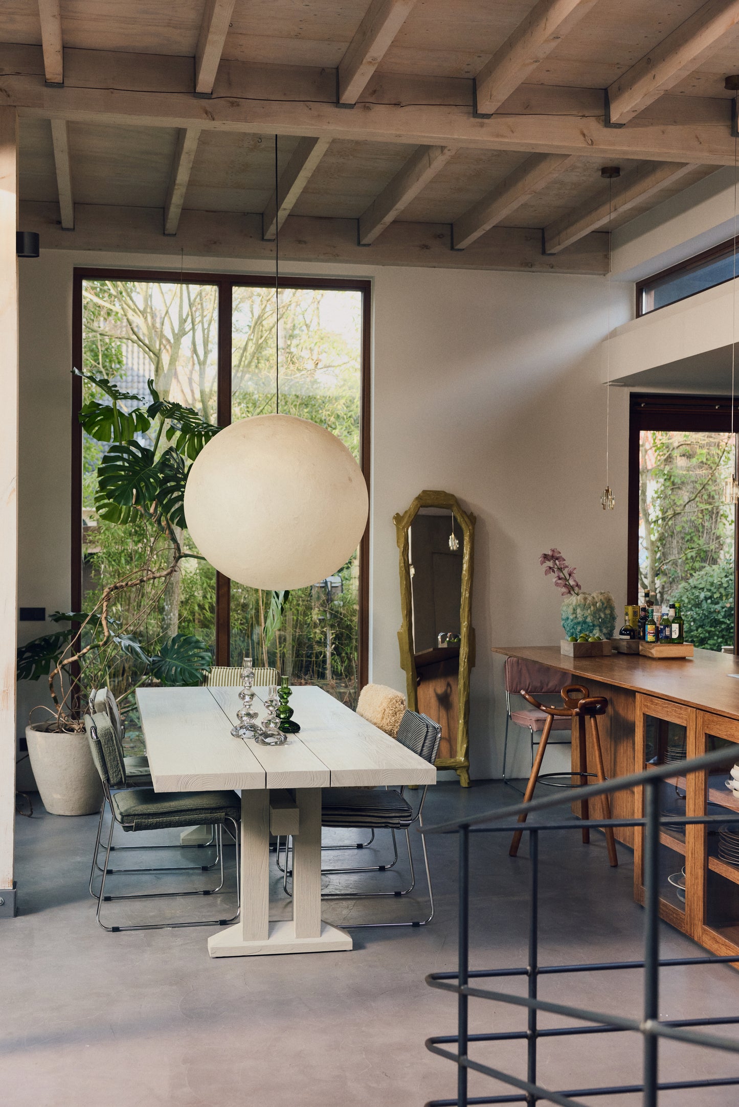 HKliving Endless eetkamerstoel Edge Wild Olive