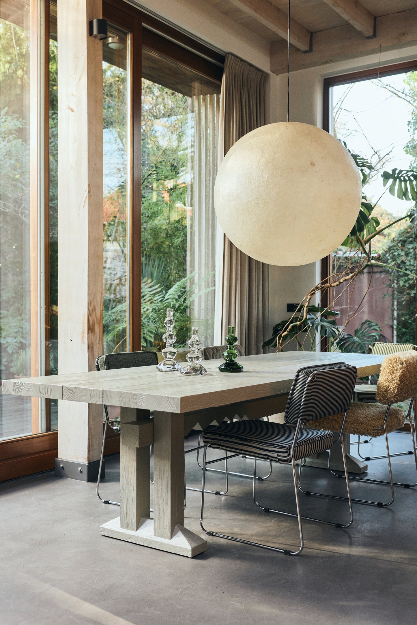 HKliving Endless eetkamerstoel Stripe Monochrome