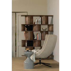 WOOOD Sinne boekenkast mangohout walnoot