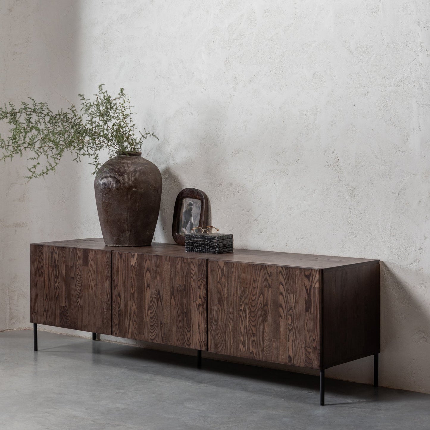 WOOOD Bono Gravure tv-meubel Bruin