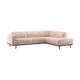 WOOOD Statement hoekbank rechts Chenille Velvet Naturel