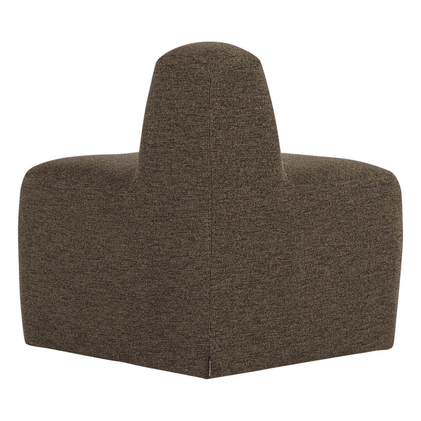 WOOOD Mojo Base eetbank hoek rond rugleuning bouclé Bruin