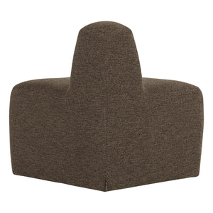 WOOOD Mojo Base eetbank hoek rond rugleuning bouclé Bruin
