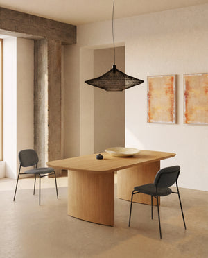 Kave Home Meli eetkamerstoel chenille Grey