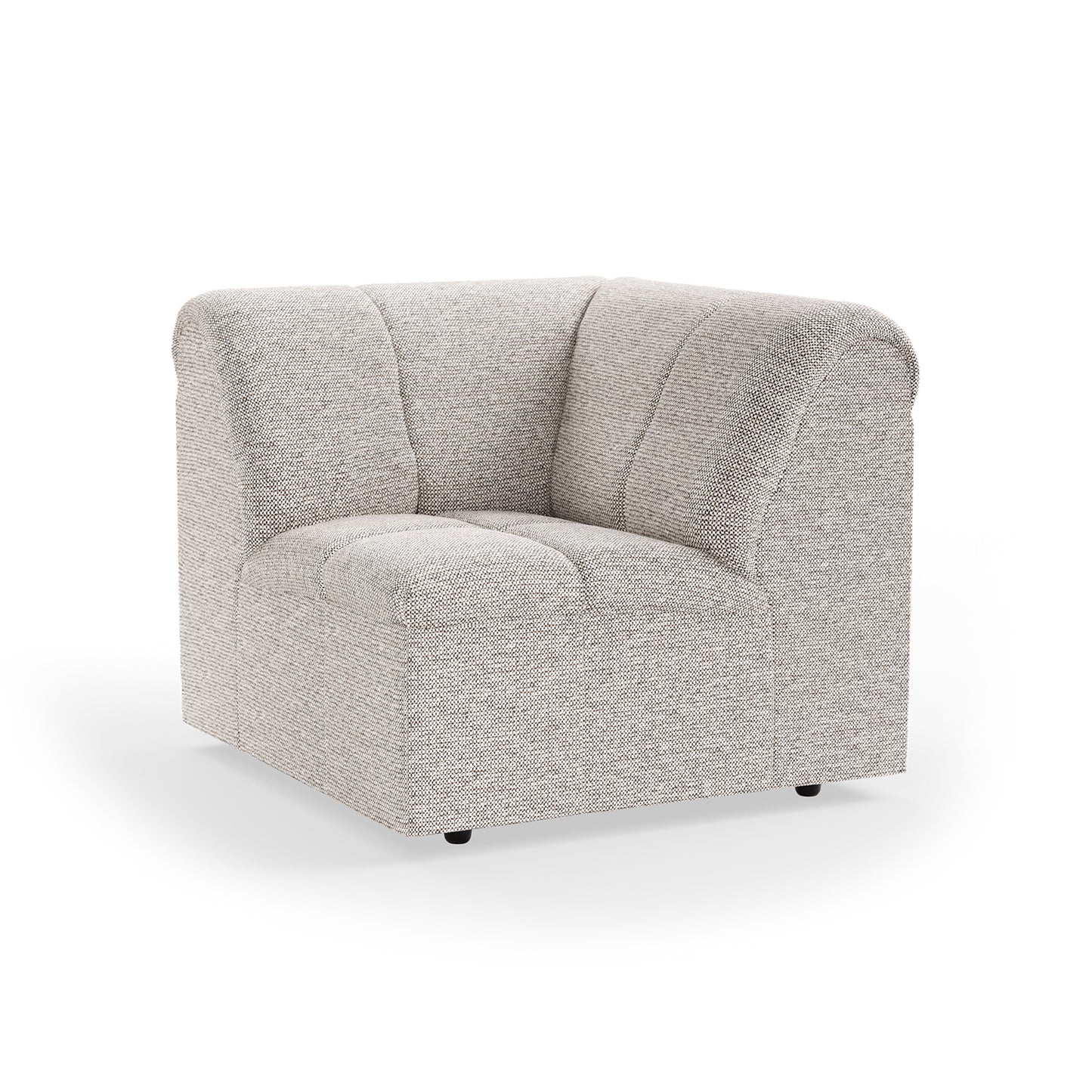 HKliving Wave bank corner Sneak Light Grey