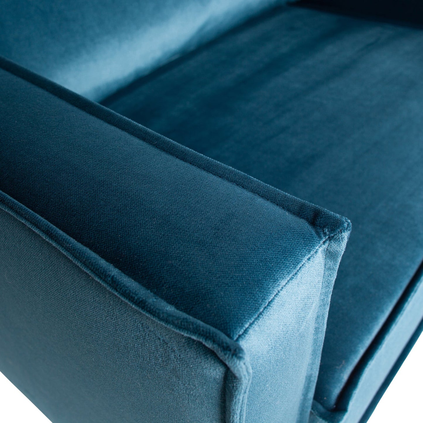 WOOOD Rodeo fauteuil velvet Blauw