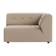 HKliving Vint bank right 1,5-seat Knotted Beige
