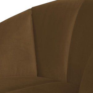 WOOOD Mojo draaifauteuil velvet Honinggeel